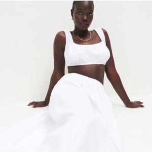 NWT Reformation Suki Linen Crop Top Size XS